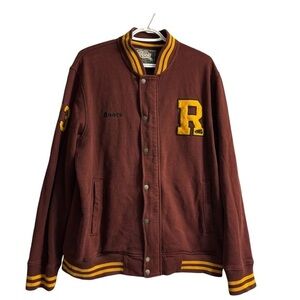 VTG Roots Canada Varsity Jacket‎ Hoodie Sweatshirt Deep Burgundy Men’s Size XL